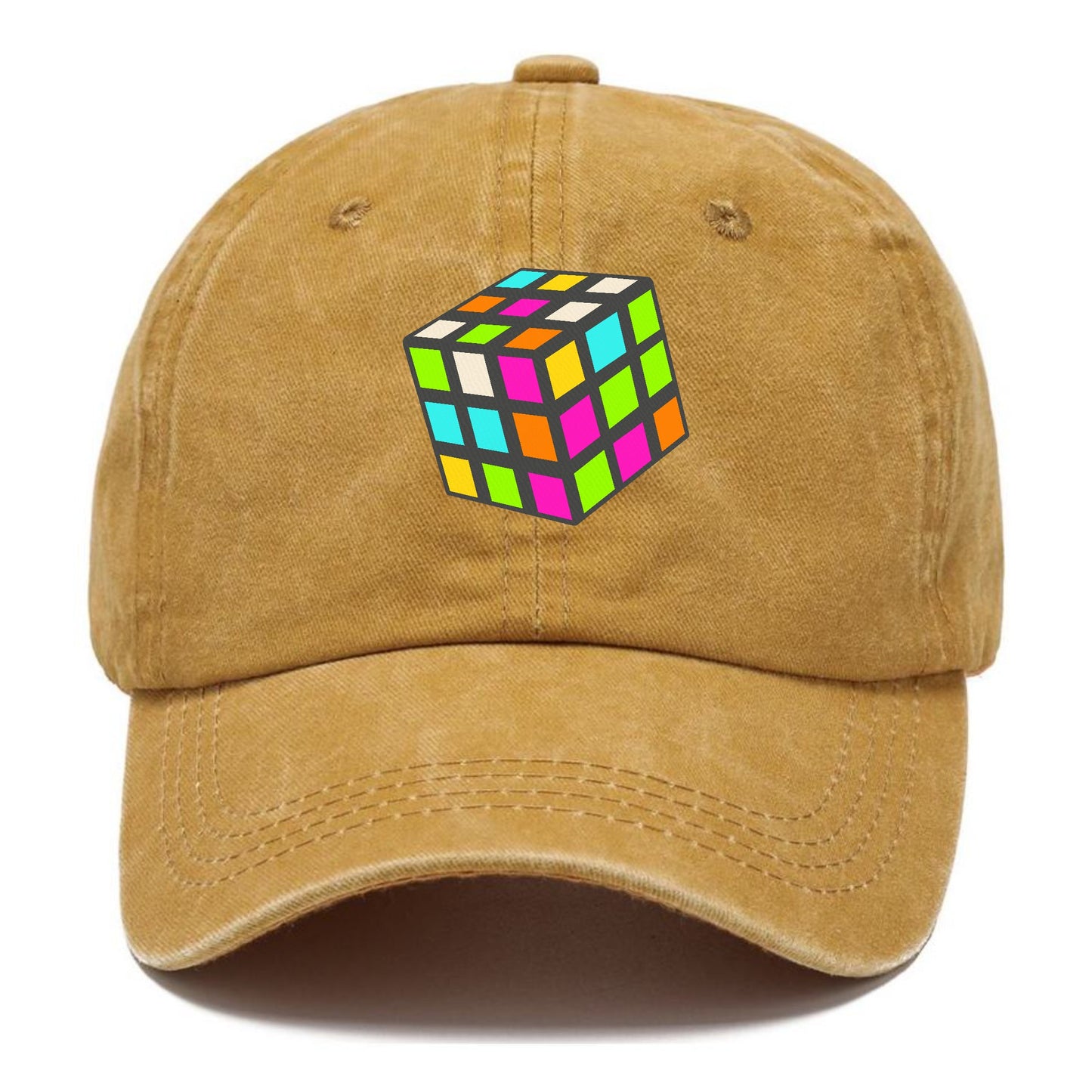 Retro 80s Rubik's Cube Hat