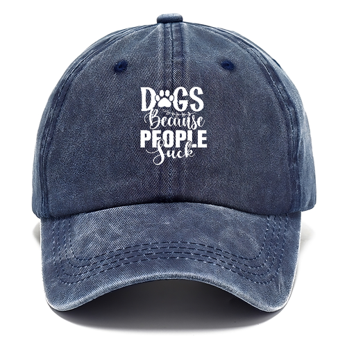 Dogs Because People Suck Classic Cap