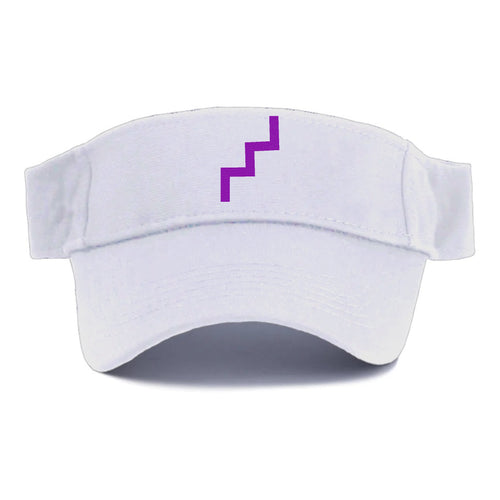 Retro 80s Zig Zag Purple Visor