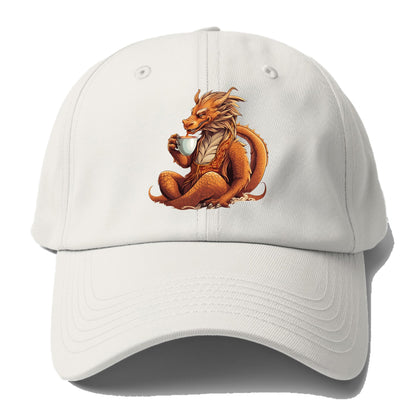 dragon drinking coffee Hat