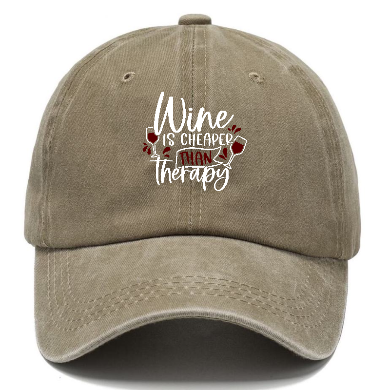 wine is cheaper than therapy Hat