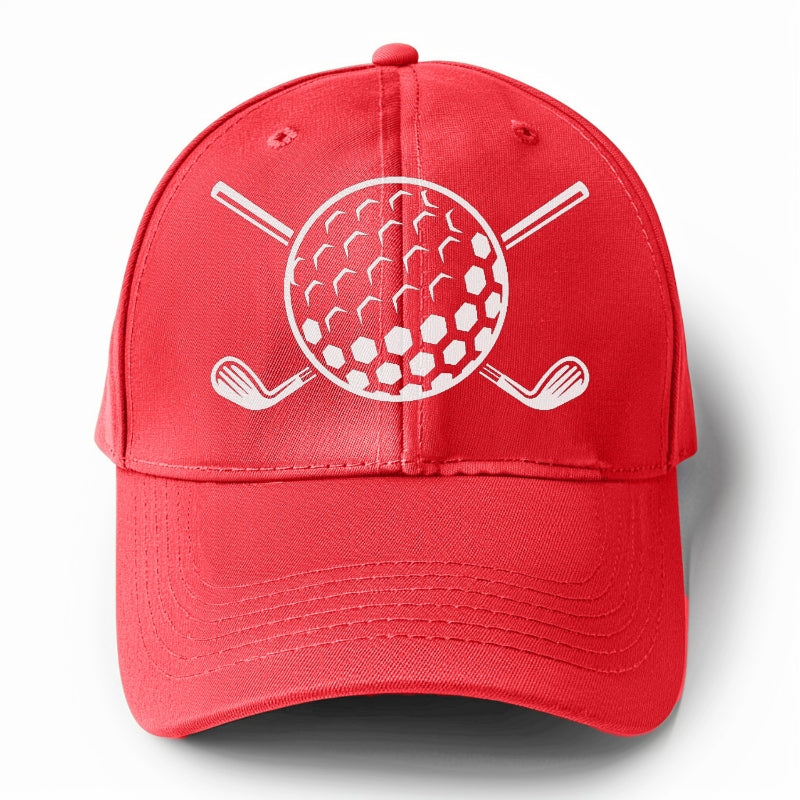 Golf Ball And Clubs Hat