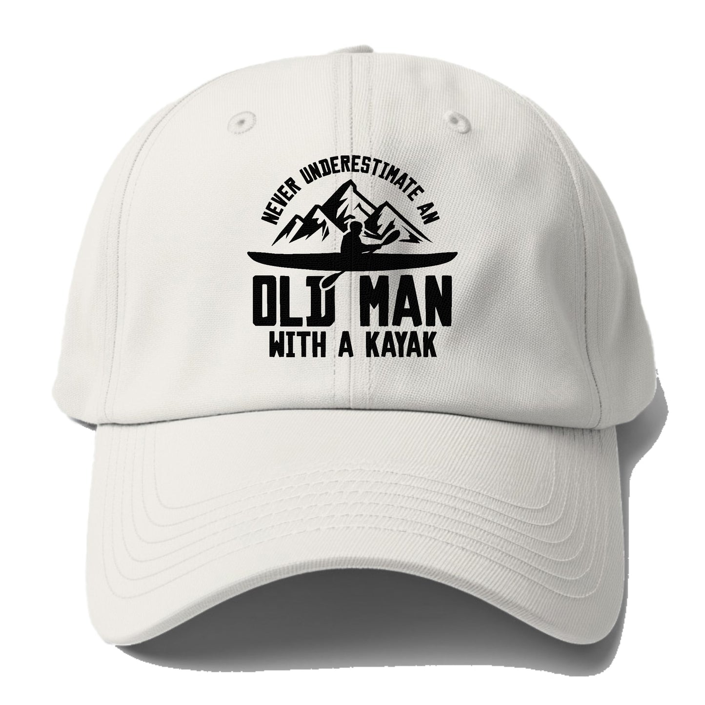 never underestimate an old man with a kayak! Hat