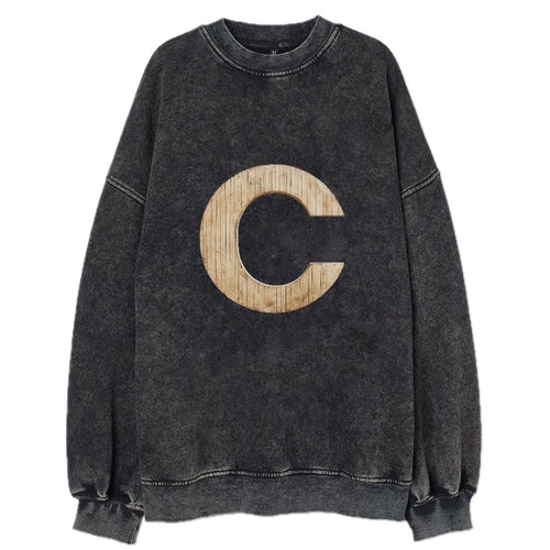 Letter C Vintage Sweatshirt