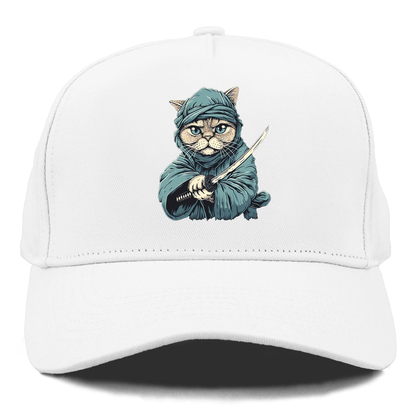 Ninja Cat Fierce Feline Warrior Hat