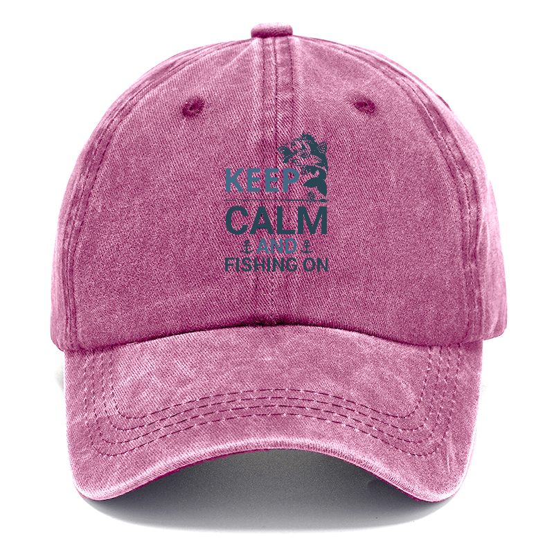 Keep calm and fishing on Hat