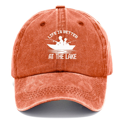 life is better at the lake Hat