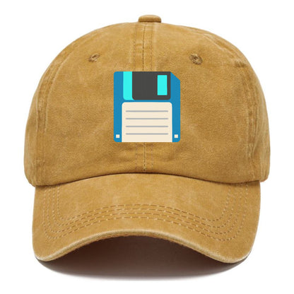 Retro 80s Floppy Disk Blue Hat