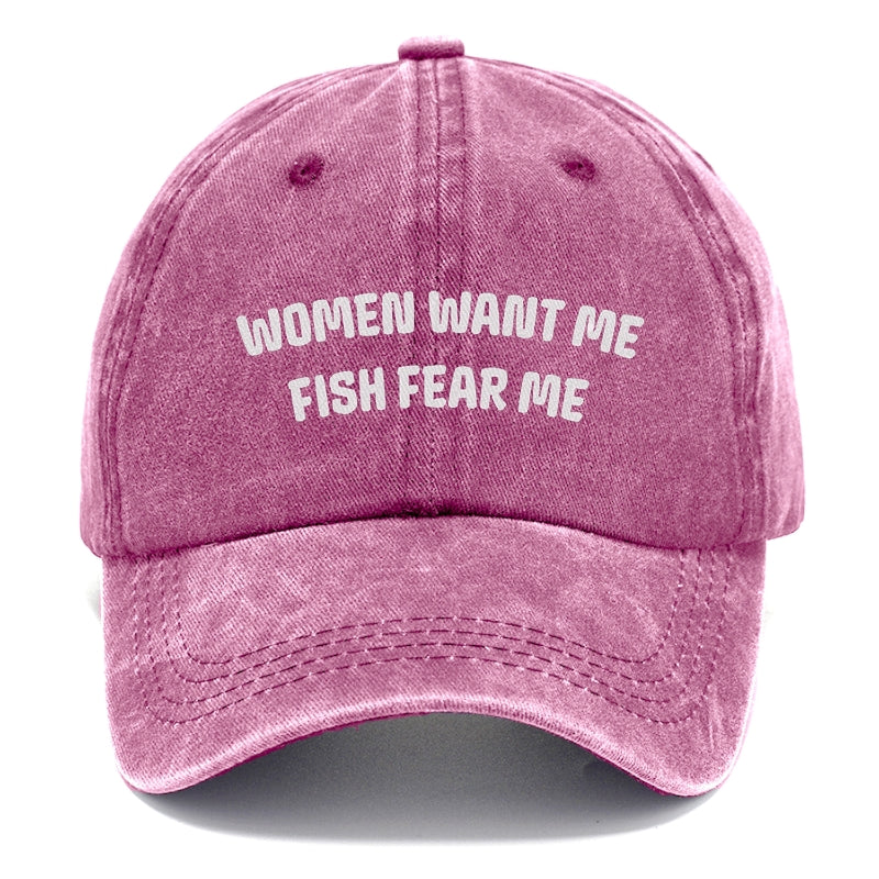 women want me fish fear me Hat