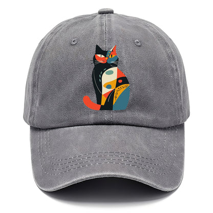 Abstract Elegance Colorful Cat Hat