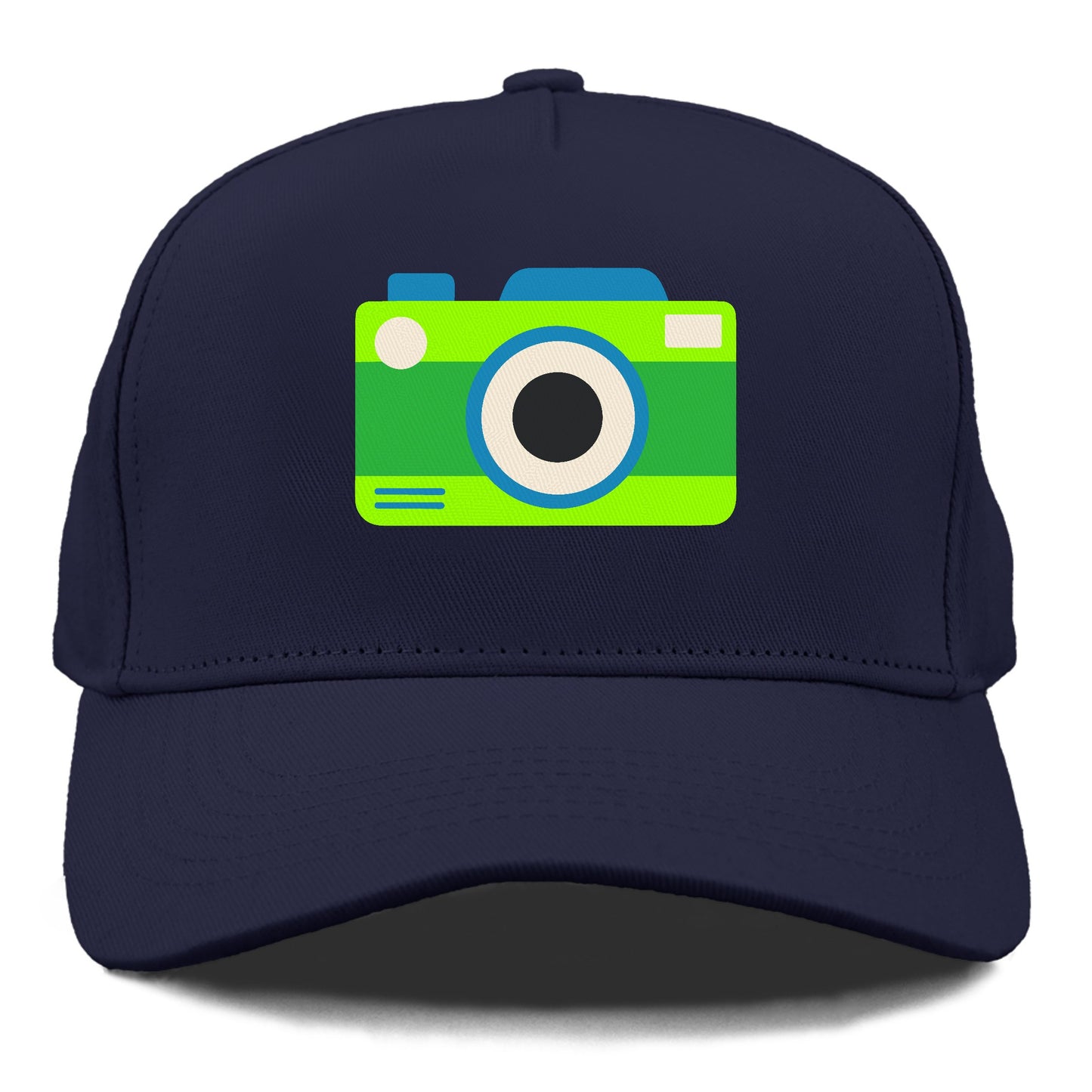 Retro 80s Camera Green Hat