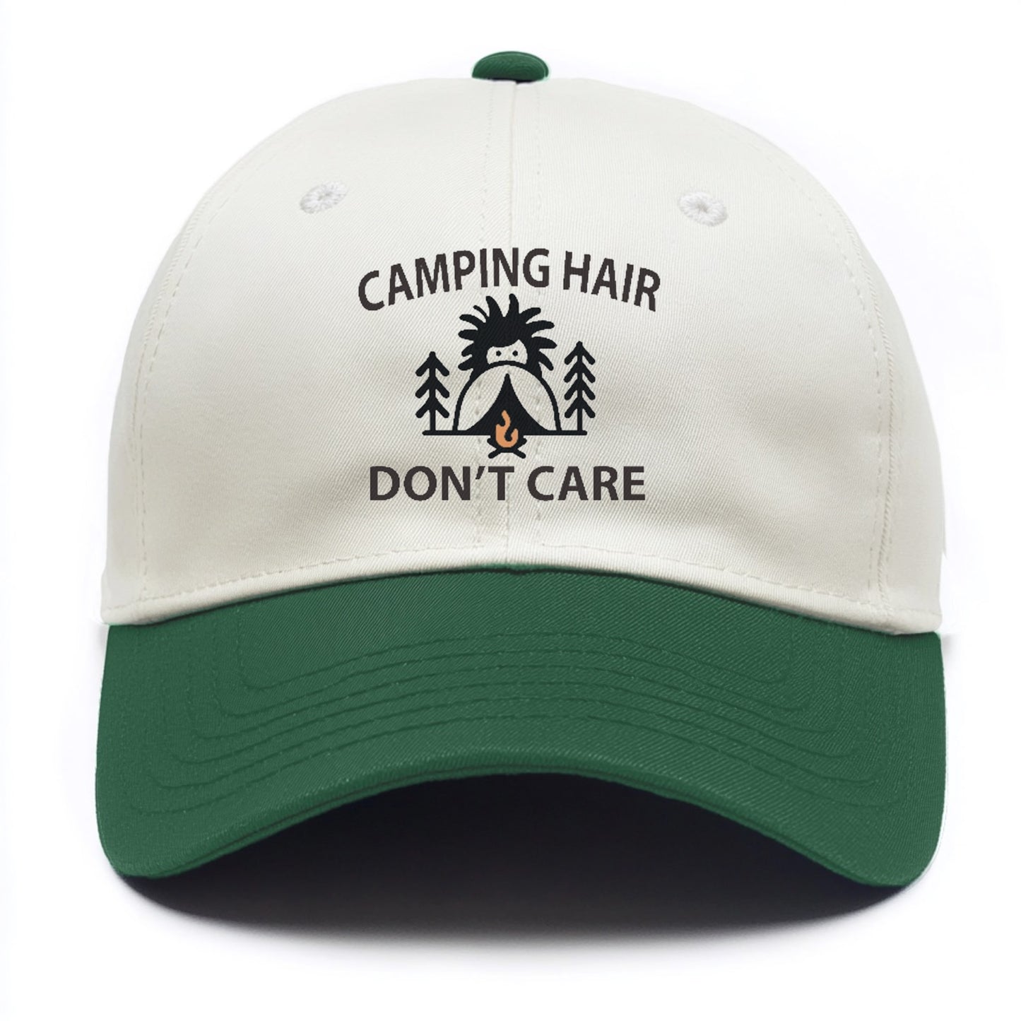 camping hair don't care Hat