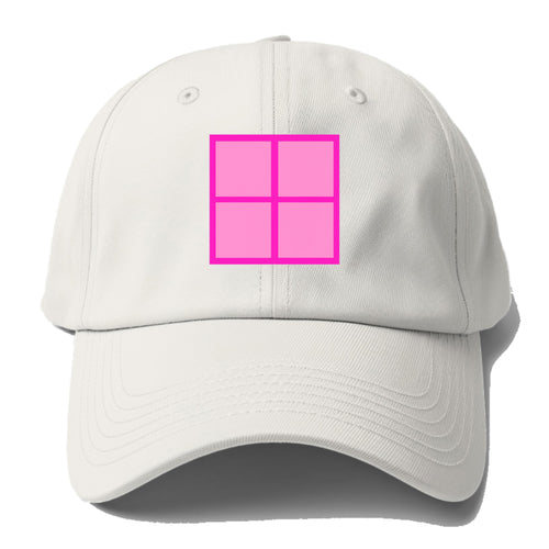 Retro 80s Tetris Blocks Pink Baseball Cap