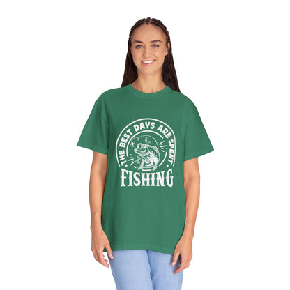 Reel in the Fun with Our Best Days are Spent Fishing T-Shirt!