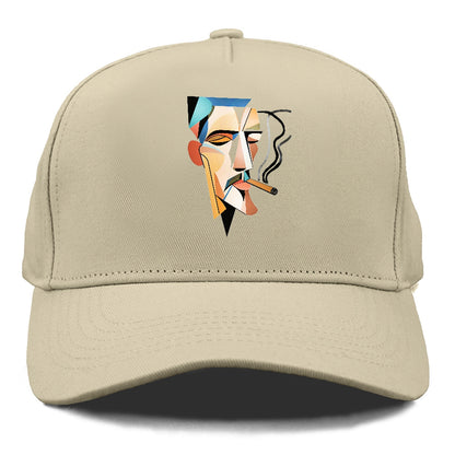 Abstract Smoking Man Hat