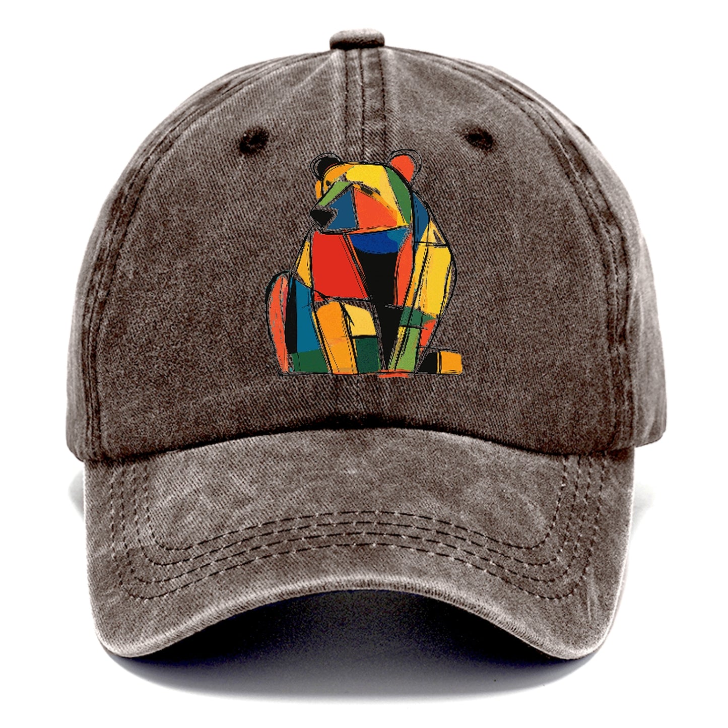 Colorful Abstract Bear Hat