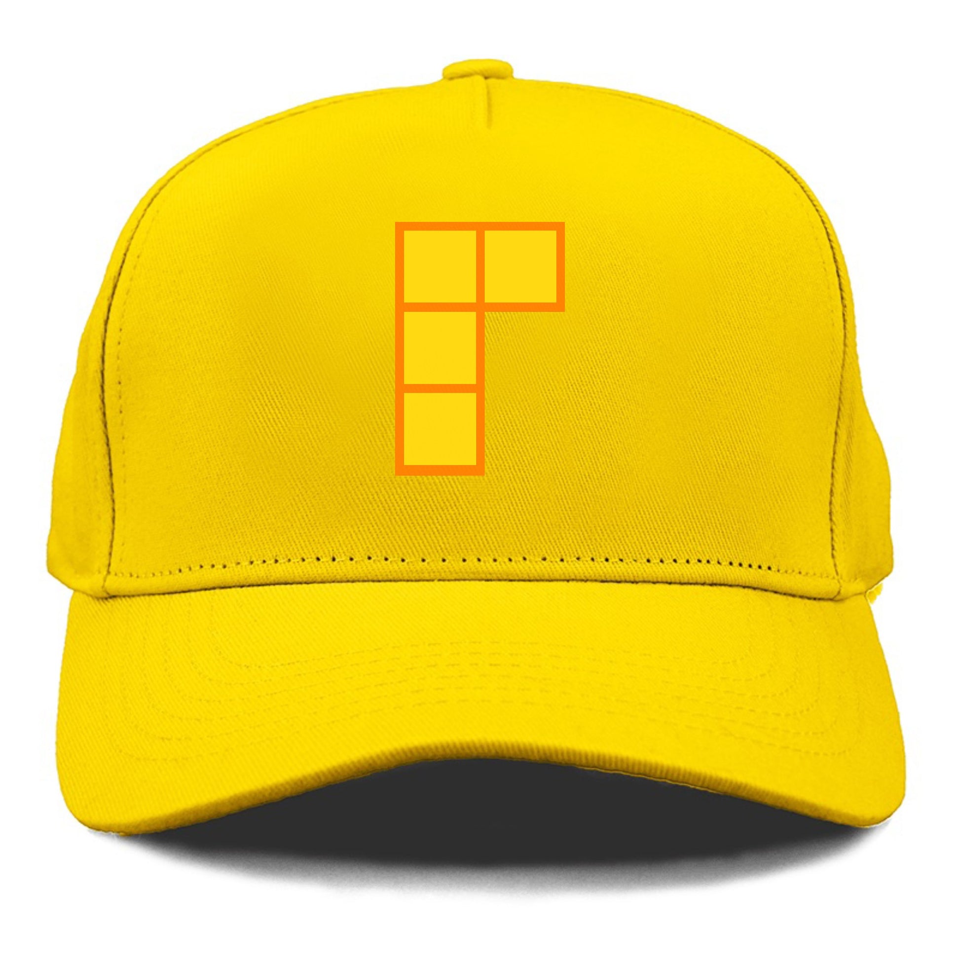 Retro 80s Tetris Blocks Orange Hat