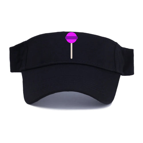 Retro 80s Lollipop Purple Visor