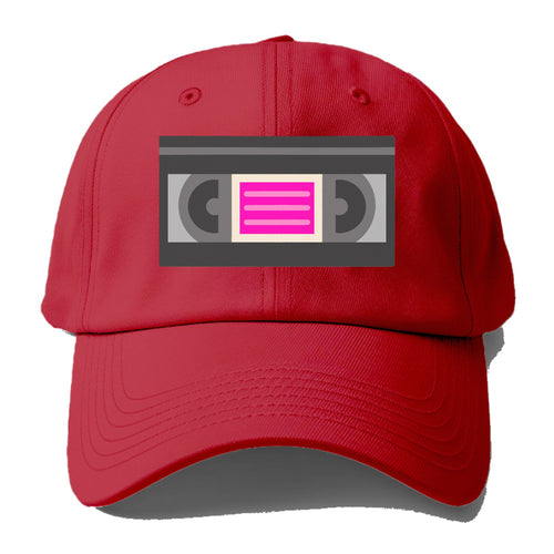 Retro 80s Vhs Tape Pink Baseball Cap