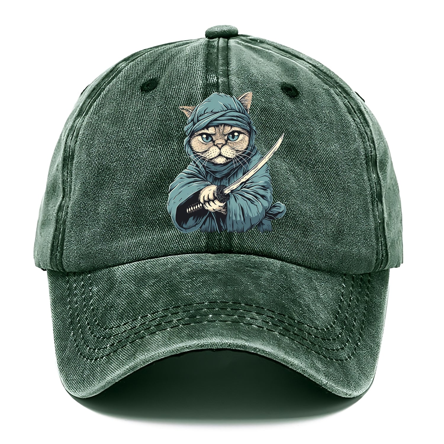 Ninja Cat Fierce Feline Warrior Hat