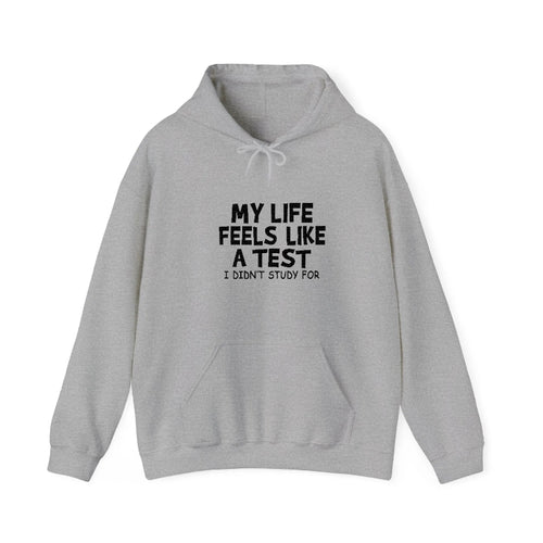 My Life Feels Like A Test Hooded Sweatshirt