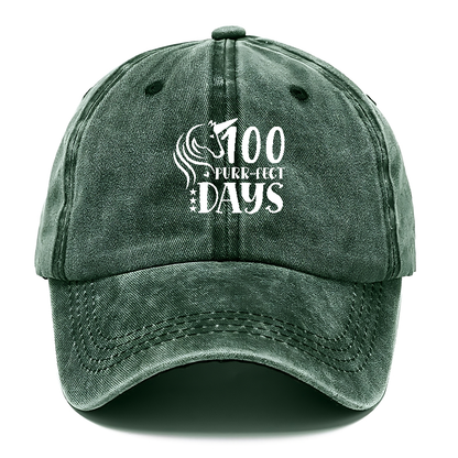 100 purr fect days Hat