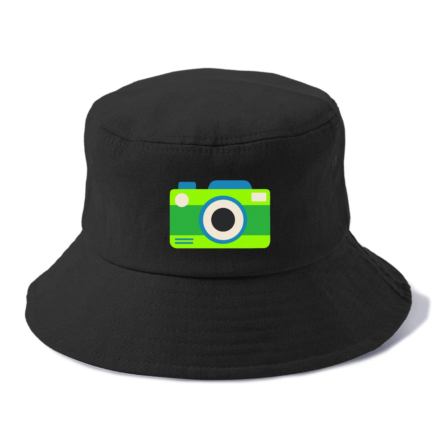 Retro 80s Camera Green Hat