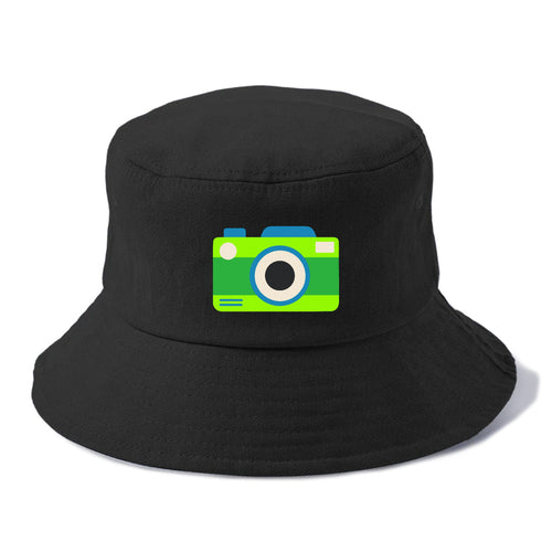 Retro 80s Camera Green Bucket Hat