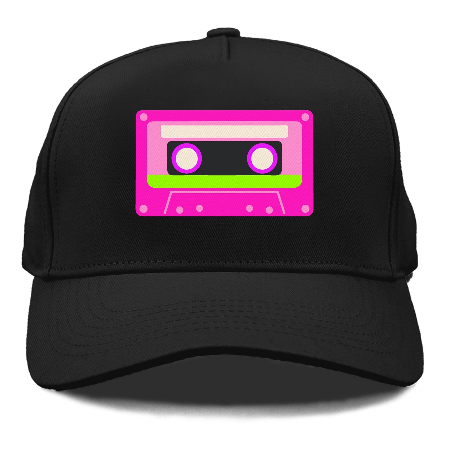 Retro 80s Cassette Pink Hat