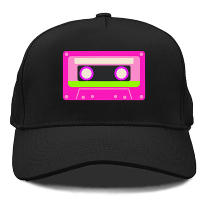 Retro 80s Cassette Pink Hat