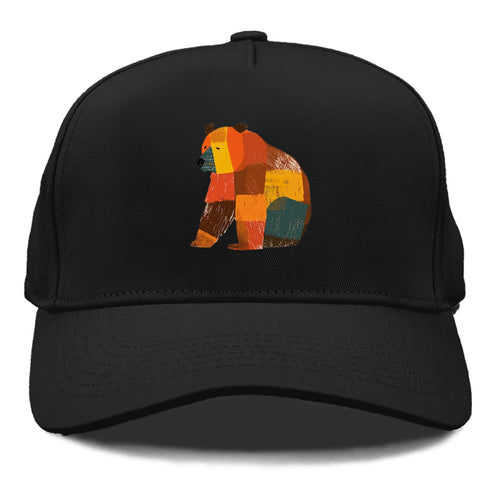 Patchwork Bear Cap