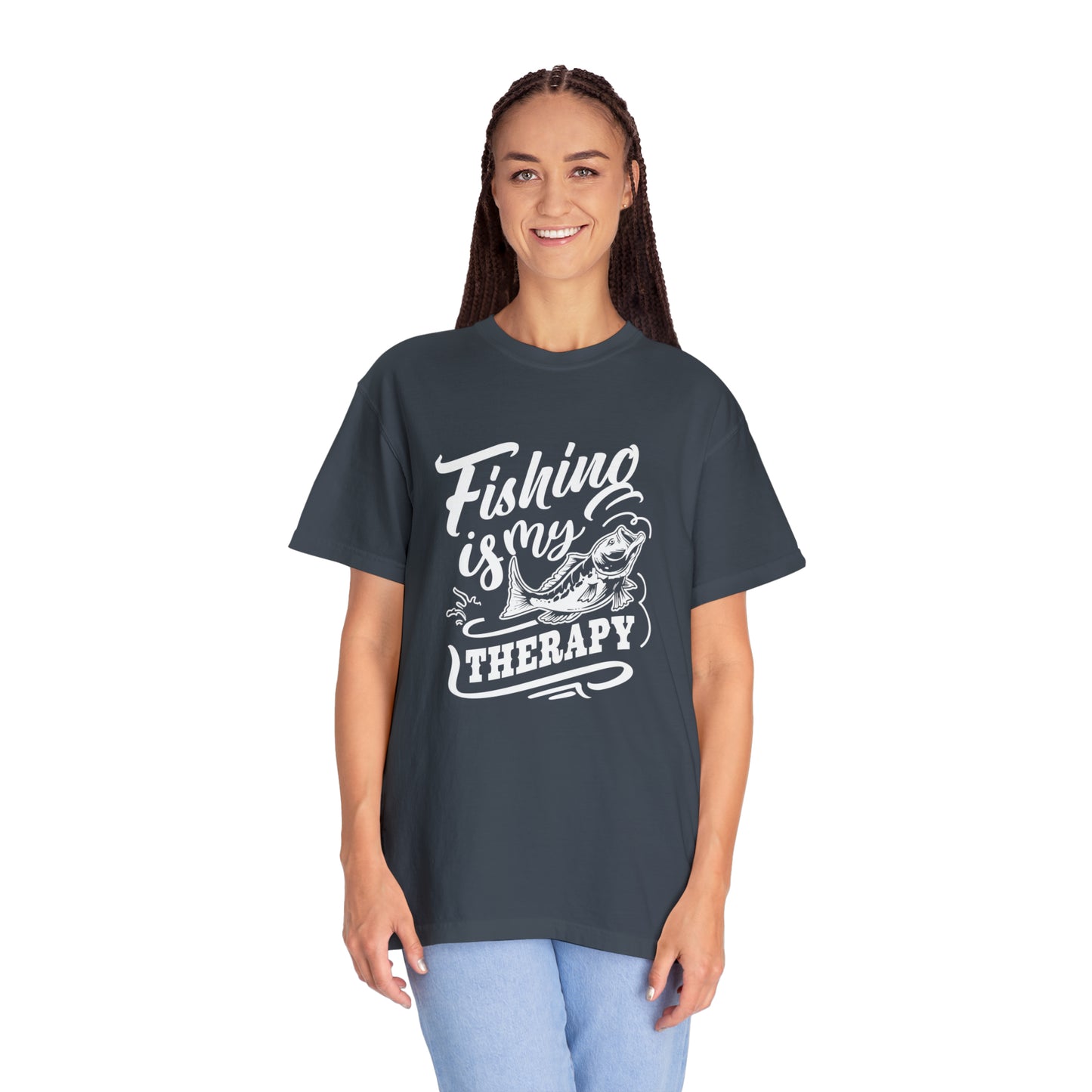 Revitalize Your Spirit with Every Cast: Fishing Therapy T-Shirt