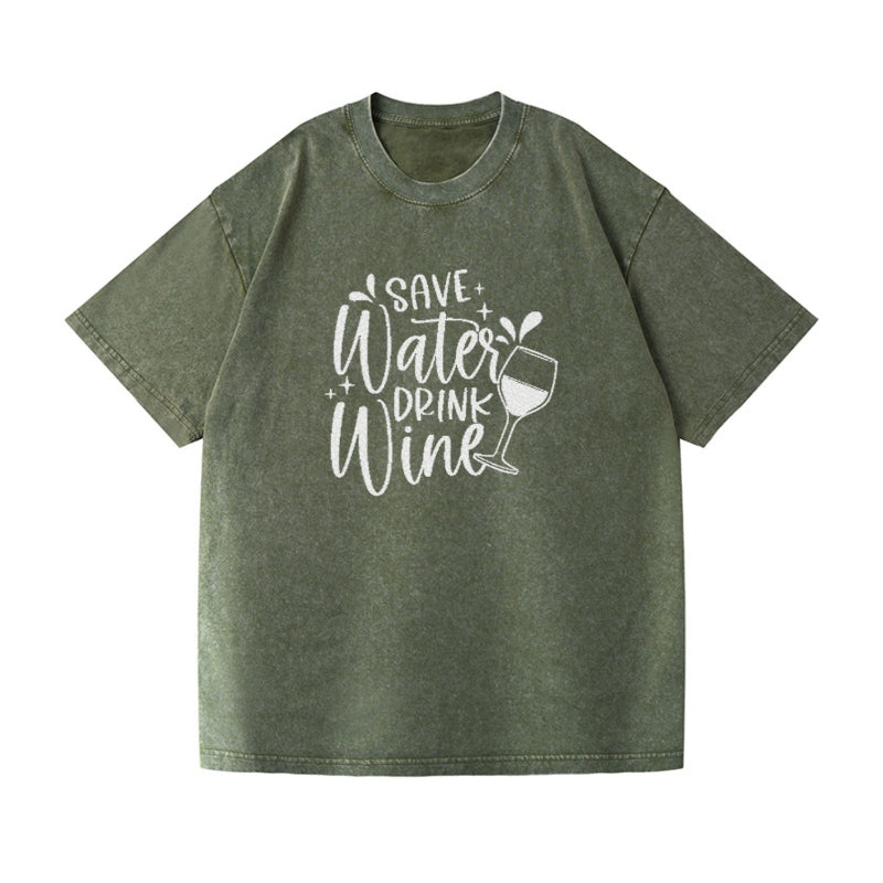 save water drink wine Hat