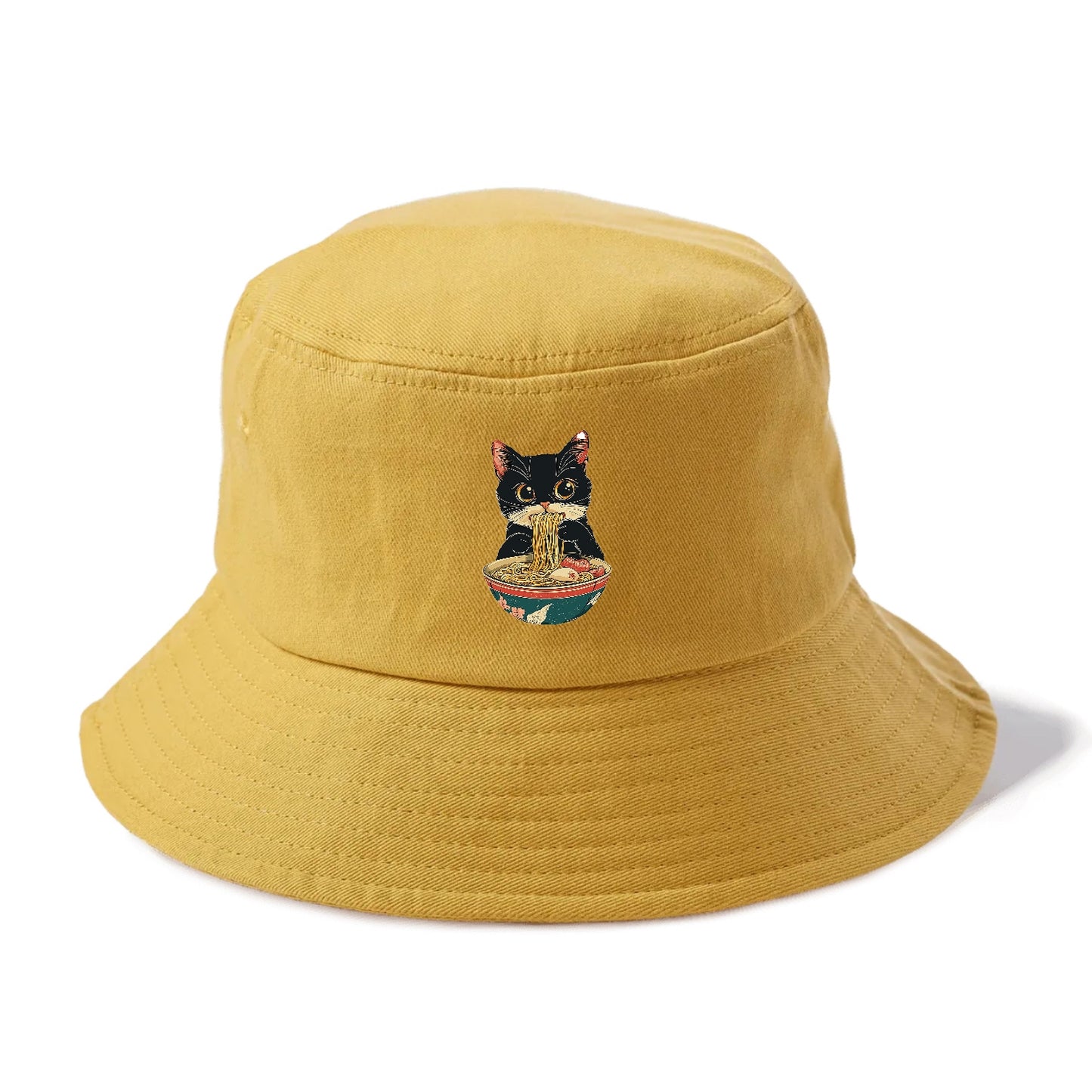 Cat Eating Noodles Hat