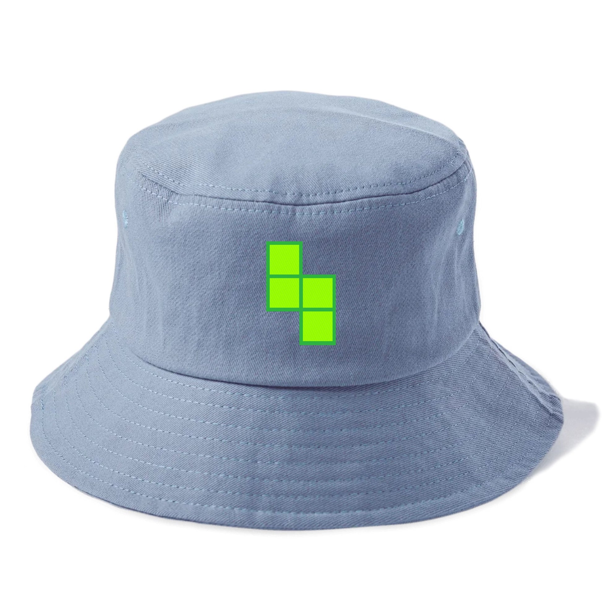 Retro 80s Tetris Blocks Green Hat