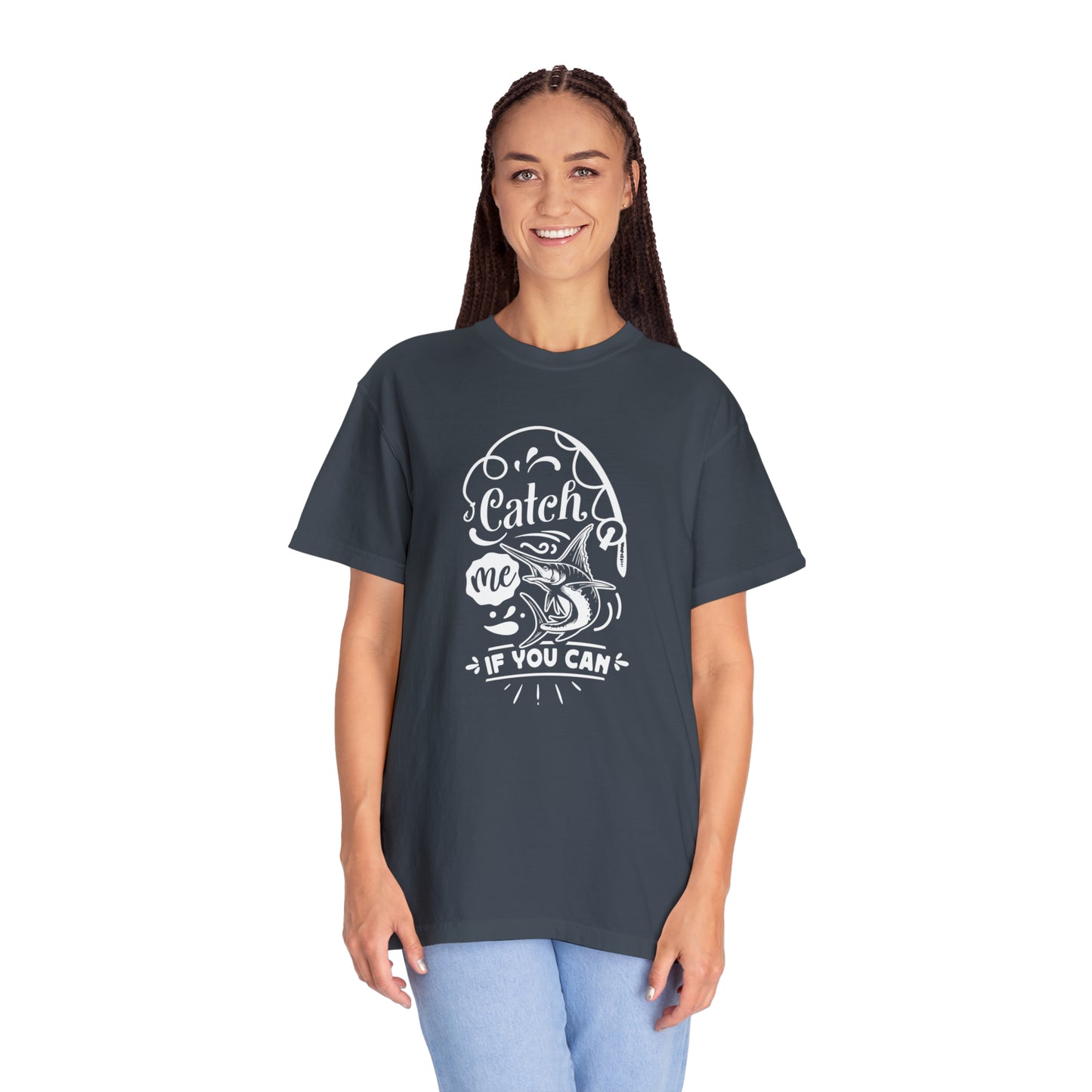 Chasing Adventure: Catch Me If You Can Fishing T-Shirt