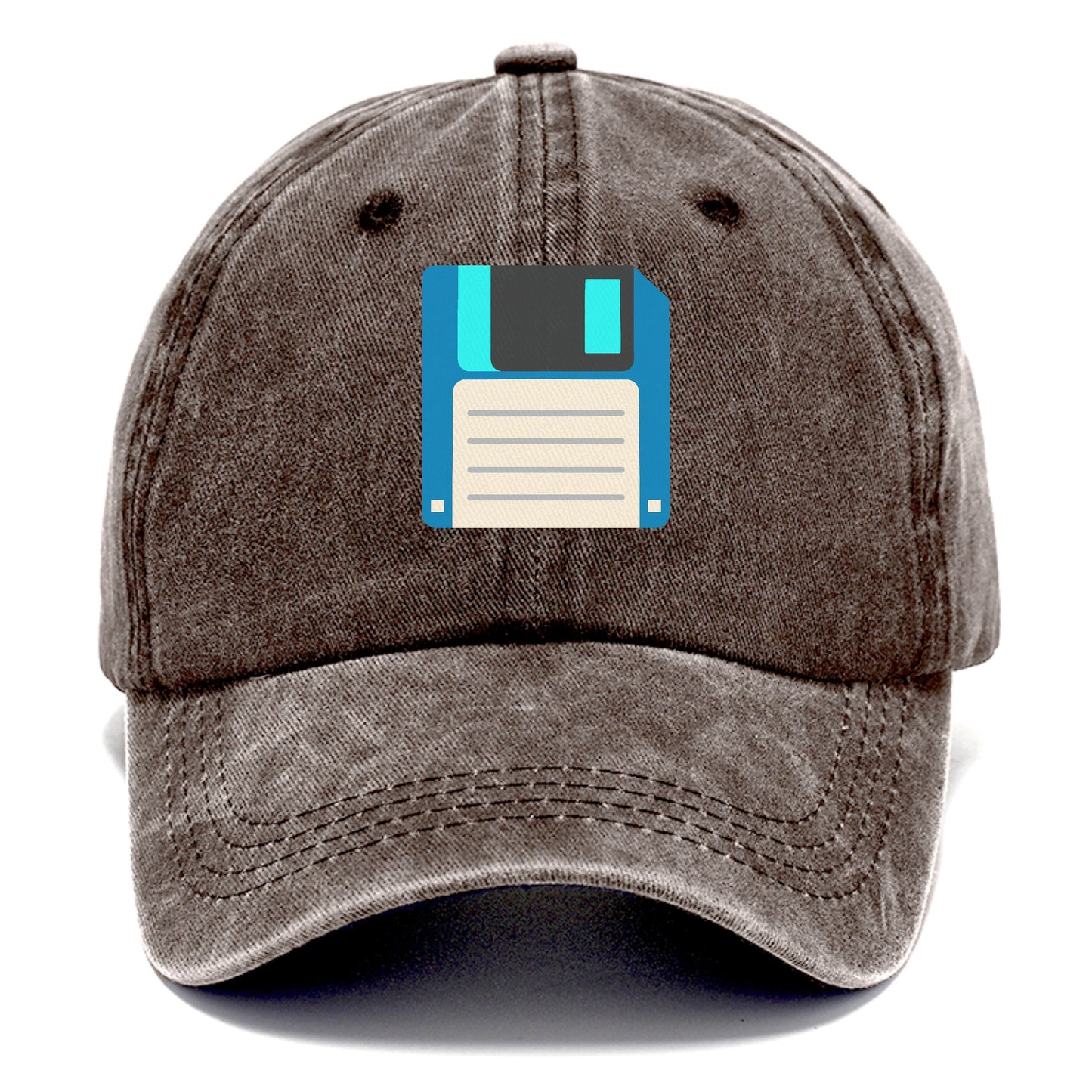 Retro 80s Floppy Disk Blue Hat