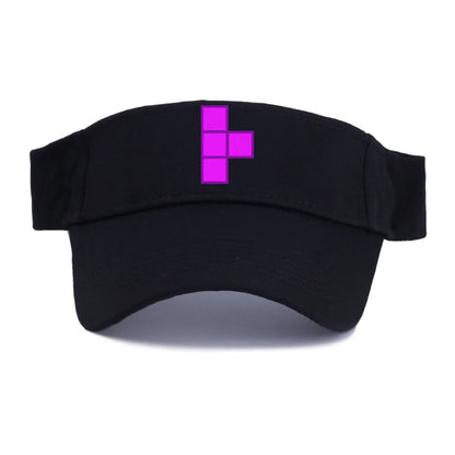 Retro 80s Tetris Blocks Purple Hat