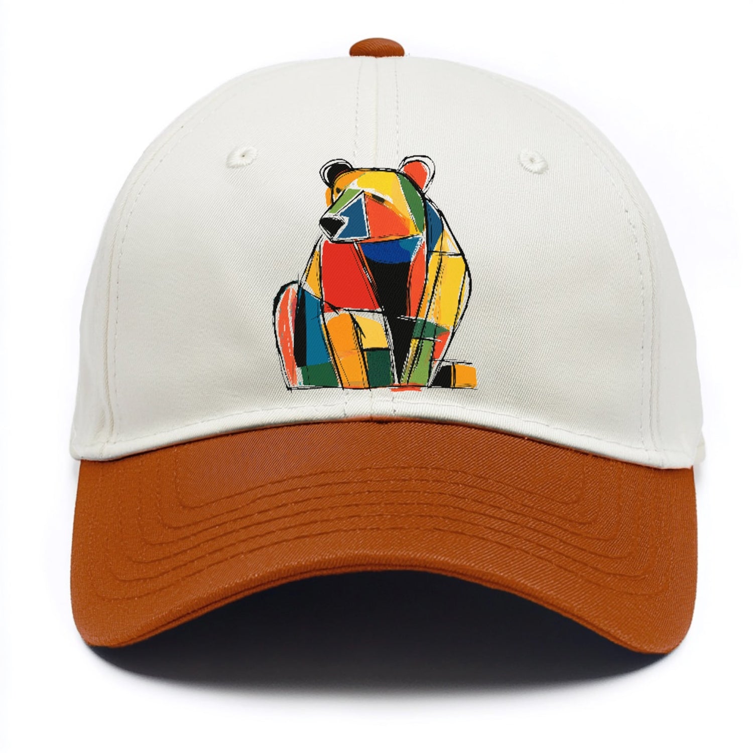 Colorful Abstract Bear Hat