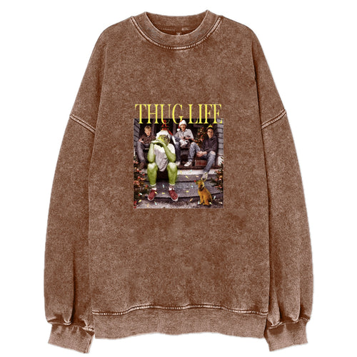 Thug Life Christmas Movie Vintage Sweatshirt