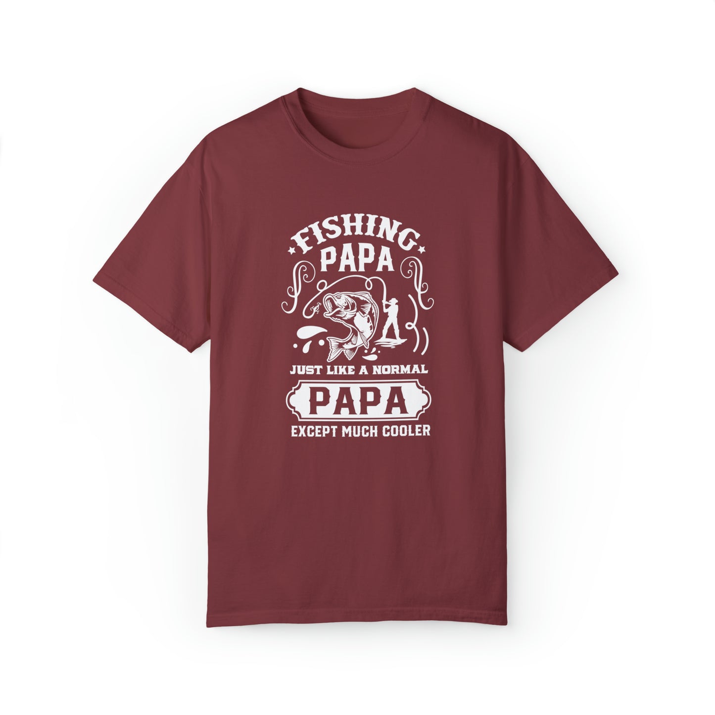 Fishing papa just like a normal papa except much cooler T-shirt