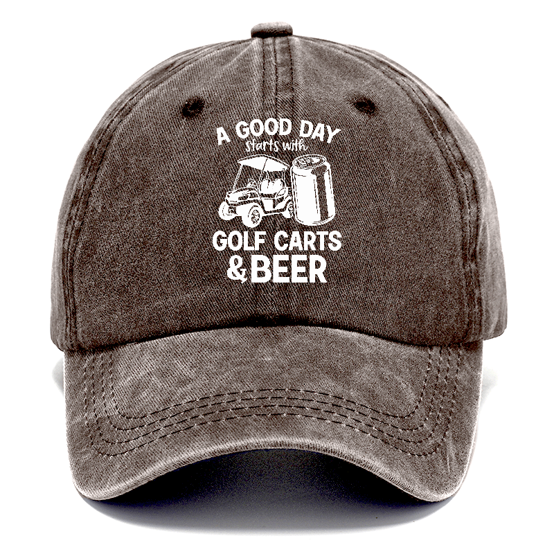 A Good Day Starts With Golf Carts And Beer – Pandaize