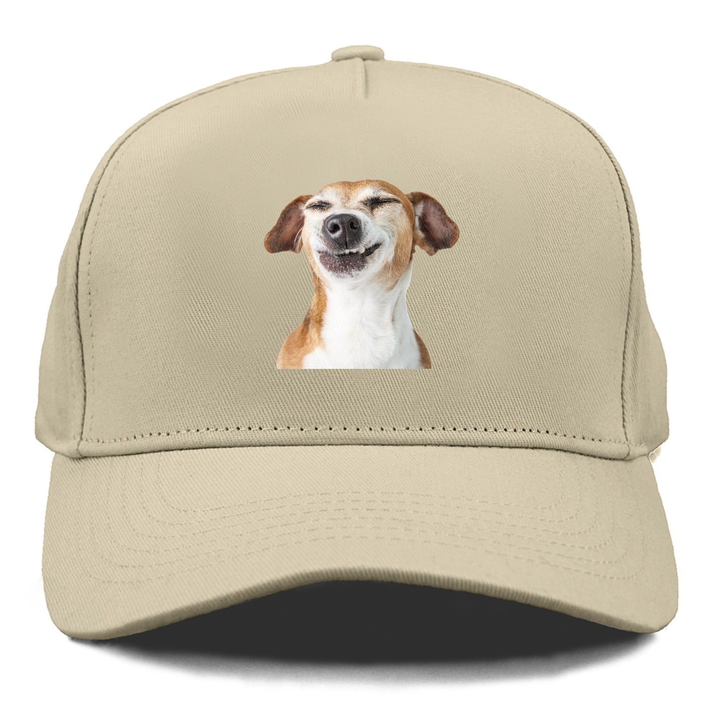 Joyful Jack Russell Terrier with a beaming, toothy smile Hat