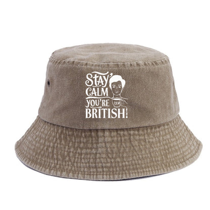 stay calm you're british Hat