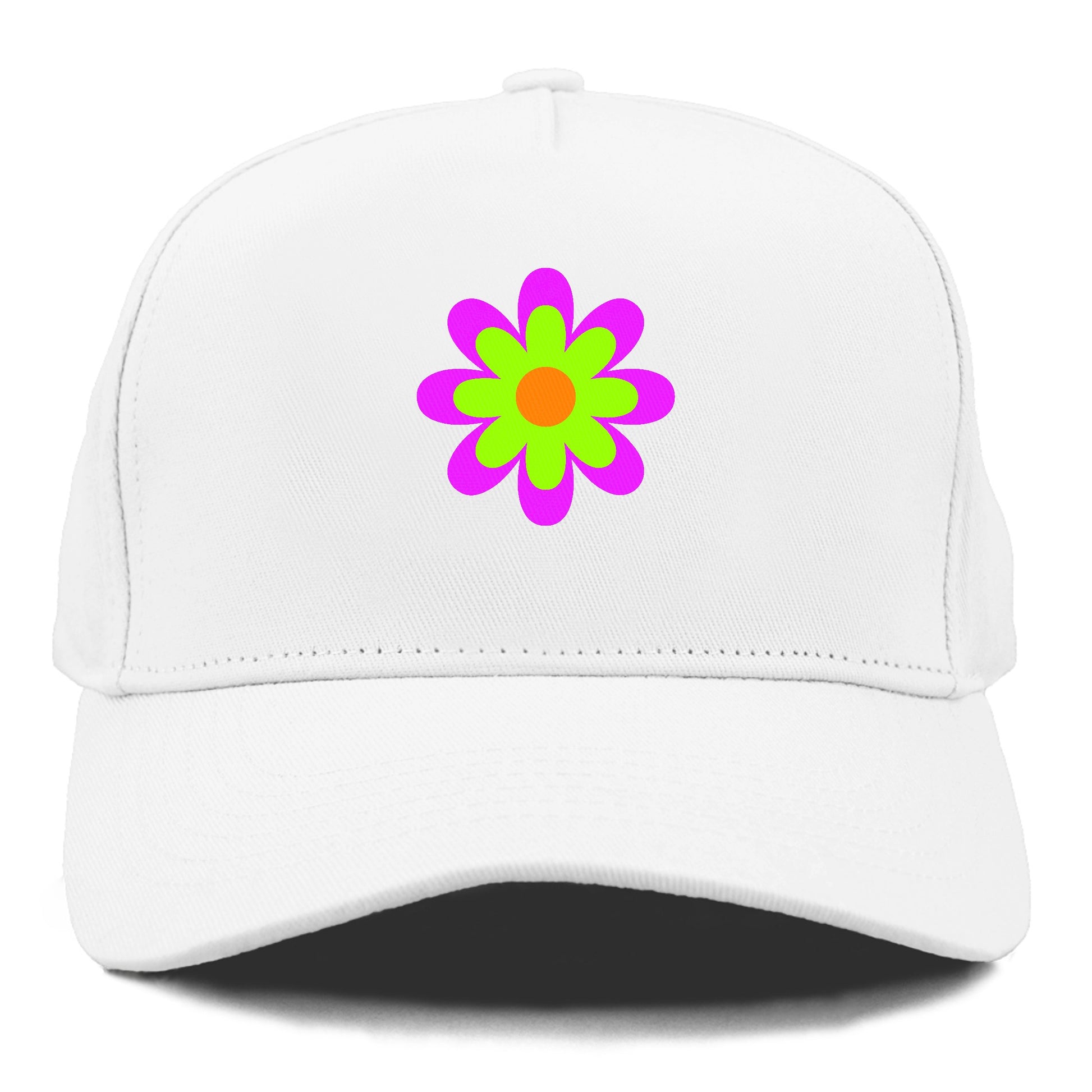 Retro 80s Flower Purple Hat