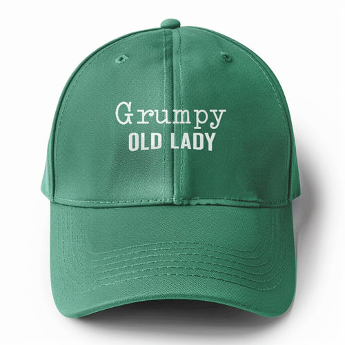 Grumpy Old Lady Solid Color Baseball Cap