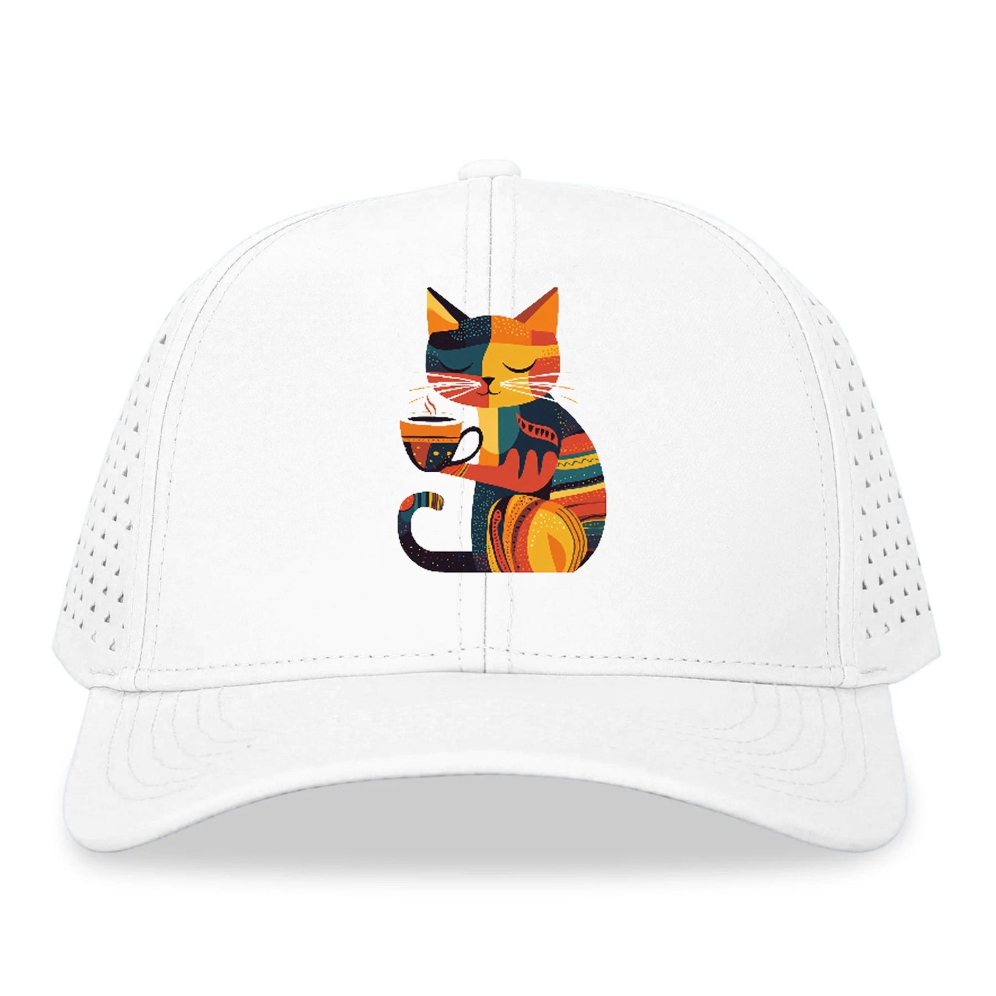 Coffee Time Cat Hat