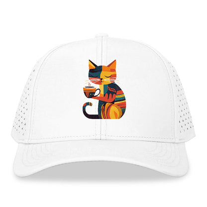 Coffee Time Cat Hat