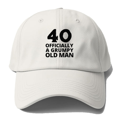 40 Officially A Grumpy Old Man Baseball Cap For Big Heads