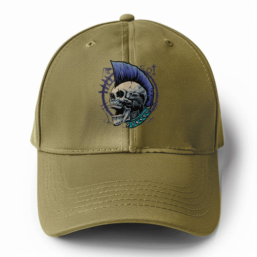 Scream Punk Skull Head Solid Color Baseball Cap